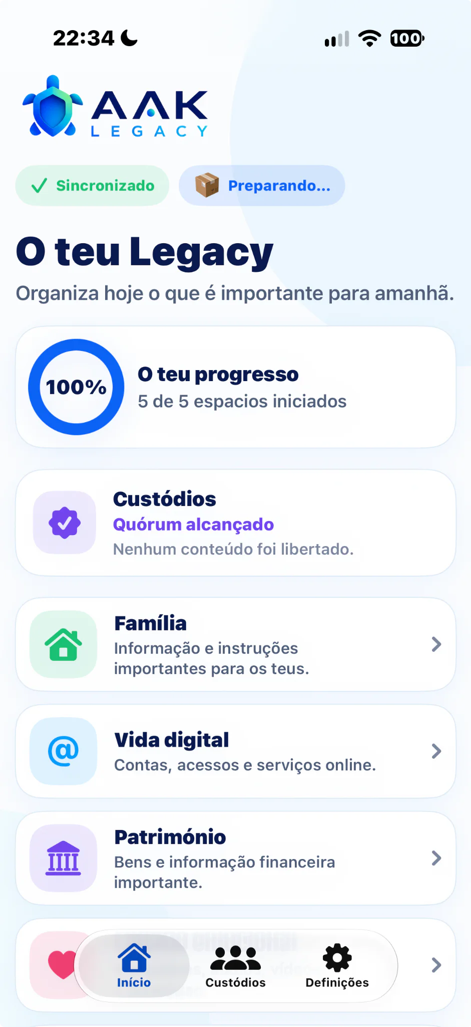 Cinco espaços. Uma visão única. Tudo sob o seu controlo.